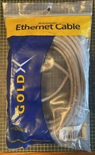 GoldX Cat 5e UTP 25-Feet Ethernet Cable, Gray GPNC-5GY-25 Brand New In Bag