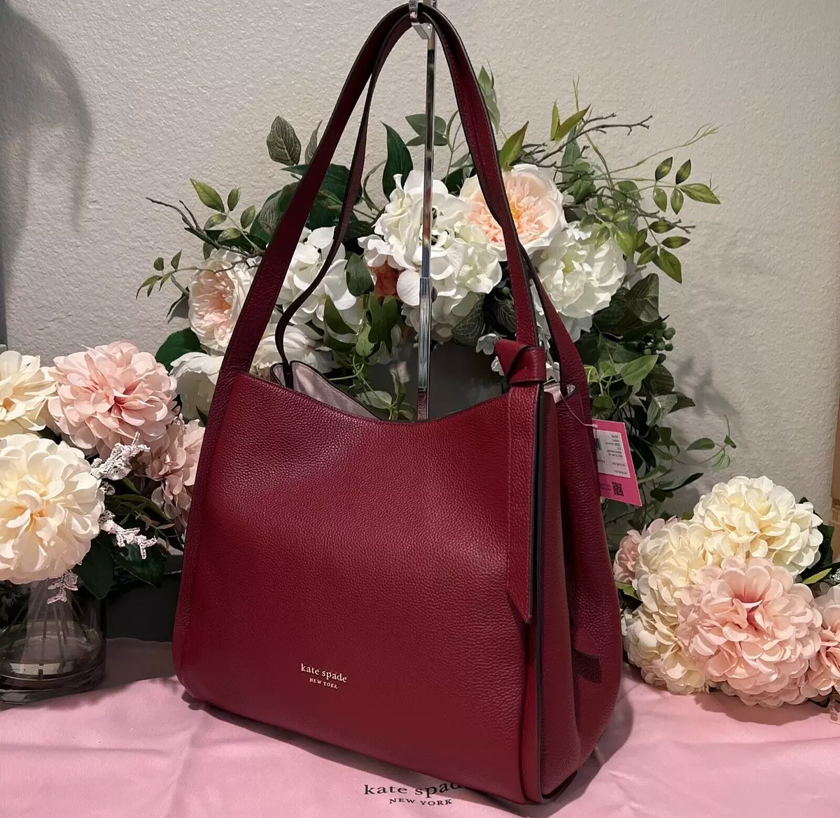 Kate Spade 'knott Large' Shopper Bag in Red