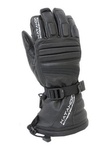 Katahdin Gear Torque Black Leather Snowmobile Gloves 4XL