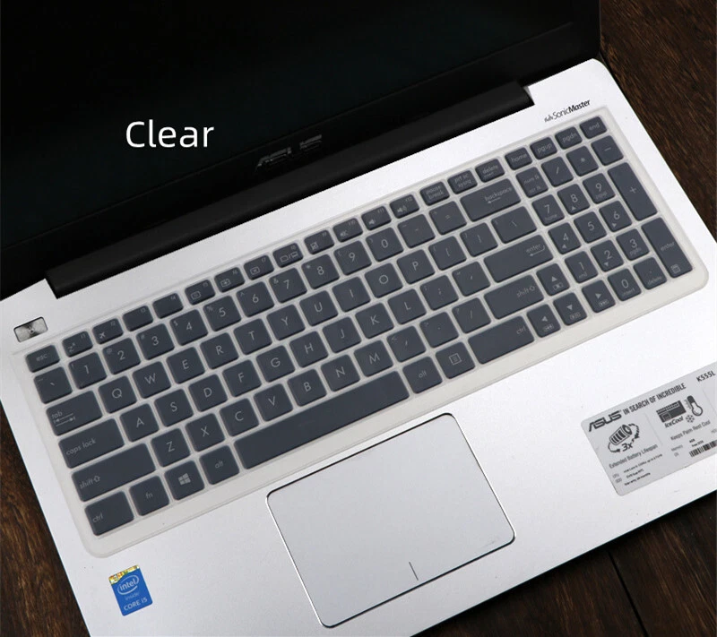 2* Keyboard Cover Skin For Asus N56 K60 S56 A52 K73 G72 G60 X5D X52 X53 X55 X61 - Image 3 of 4