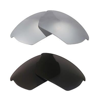 Walleva Two Pairs Polarized Lenses For Wiley X Valor - Titanium + Black