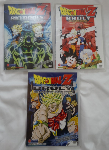 Dragon Ball Z 3 MOVIE DVD LOT (Broly, second coming, bio broly, super ...