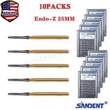 100Pcs Dental Endodontic Endo Z Burs 1.0 25mm FG Tungsten Carbide Zekrya Burs