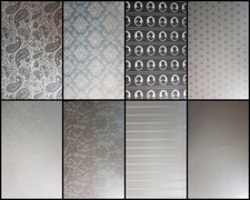 A4 Patterned Paper Pinstripe Bluebell Cameo Tiles Princess Pearl Cristina RE