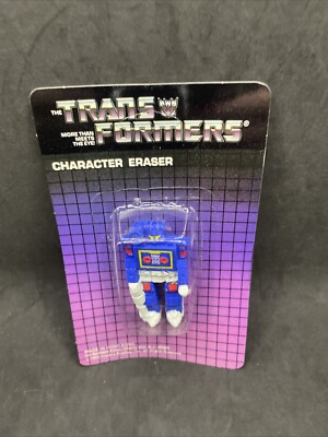 New MOC! G1 SOUNDWAVE Character Eraser Transformers 1985 Vintage Hasbro Spindex