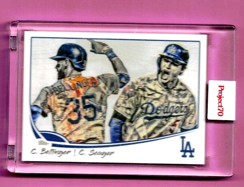 Cody Bellinger-Corey Seager 2021 Topps Project 70 #104 Sealed A357