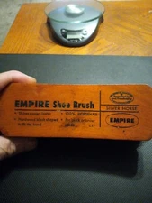 Vintage Empire Silver Horse Shoe Brush Hardwood And 100% Horeshair made in U.S.A