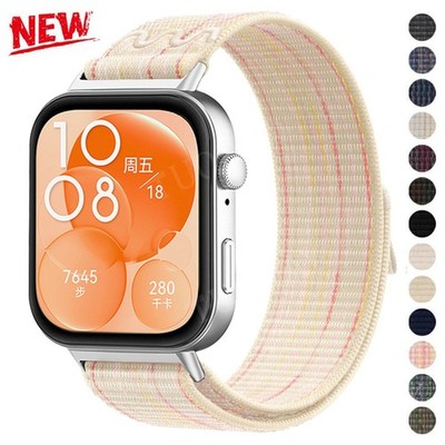 Für Huawei Watch Fit 4/Fit 4 Pro/Fit 3 Nylon Armband Sport Ersatz Uhrenarmband