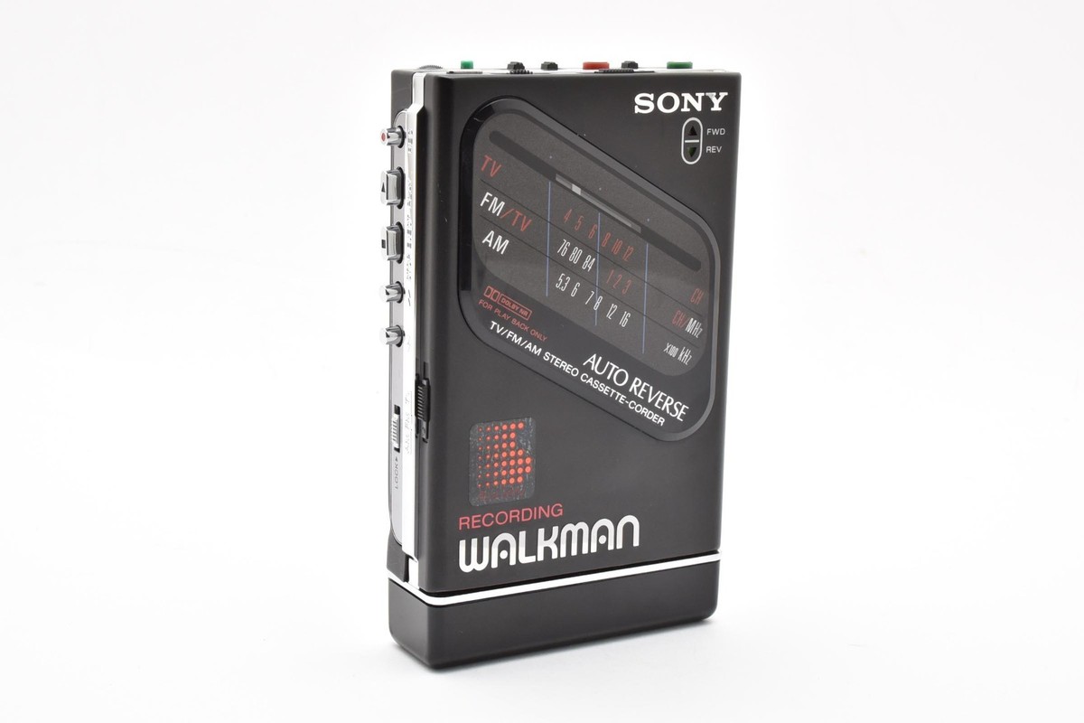 Near Mint] Sony Walkman WM-F203 AM/FM Cassette Player Black From