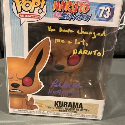 Funko Pop! Animation Naruto Shippuden Kurama #73 Signed Vinyl Figure JSA AG22163