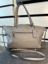 Coach Designer Prairie Satchel Gray Pebbled L...