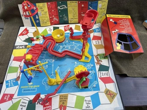 VINTAGE IDEAL 1963 MOUSE TRAP BOARD GAME MODEL 2601-3