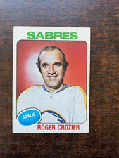 1975-76 O-Pee-Chee Set Break OPC #350 Roger Crozier - Buffalo Sabres NRMT
