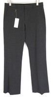 Richmond Herren Hose 48 Dunkelgrau Gestreift Stretch Plissiert Klassisch Muster