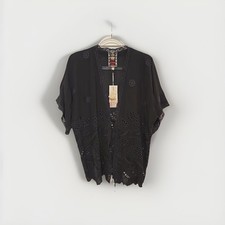 Johnny Was NWT Black Elijah Kimono Size XS Boho Hippy Festival