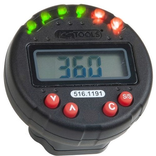 KS TOOLS Digitaler Drehwinkelmesser mit Magnet, Ø 55,0 mm - Bild 6 von 10
