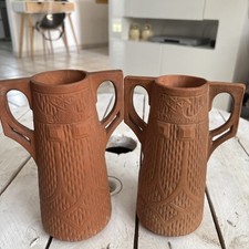 DUO OF TERRACOTTA VASES LA BÉNISSONS GOD FRANCE