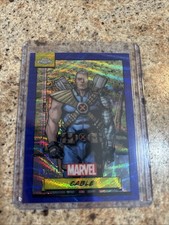 2024 Topps Chrome Marvel Blue Wave Refractor Cable /150 #5