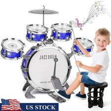 Upgrade Toddler Drum Set Musical Gift Kids Ages 1-5 Complete Kit Fun Learning US