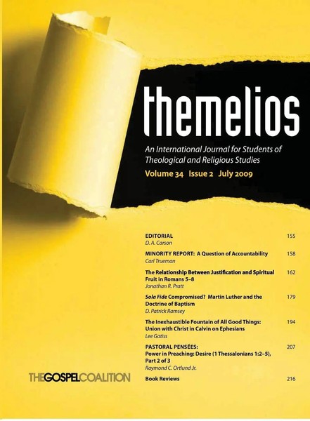 D. A. Carson | Themelios, Volume 34, Issue 2 | Taschenbuch | Englisch (2015)-image