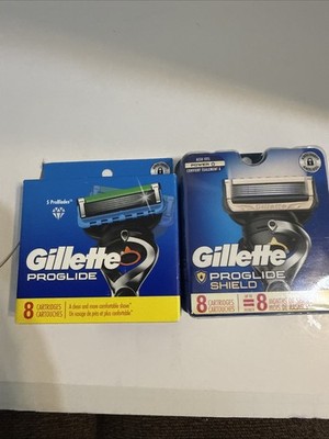 2 - Gillette ProGlide Shield Defense Razor Blades Refill Cartridges - 8 Packs 16