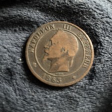 [#99779] Coin, France, Napoleon III, Napoléon III, Centime, 1870, Paris, AU(55-5