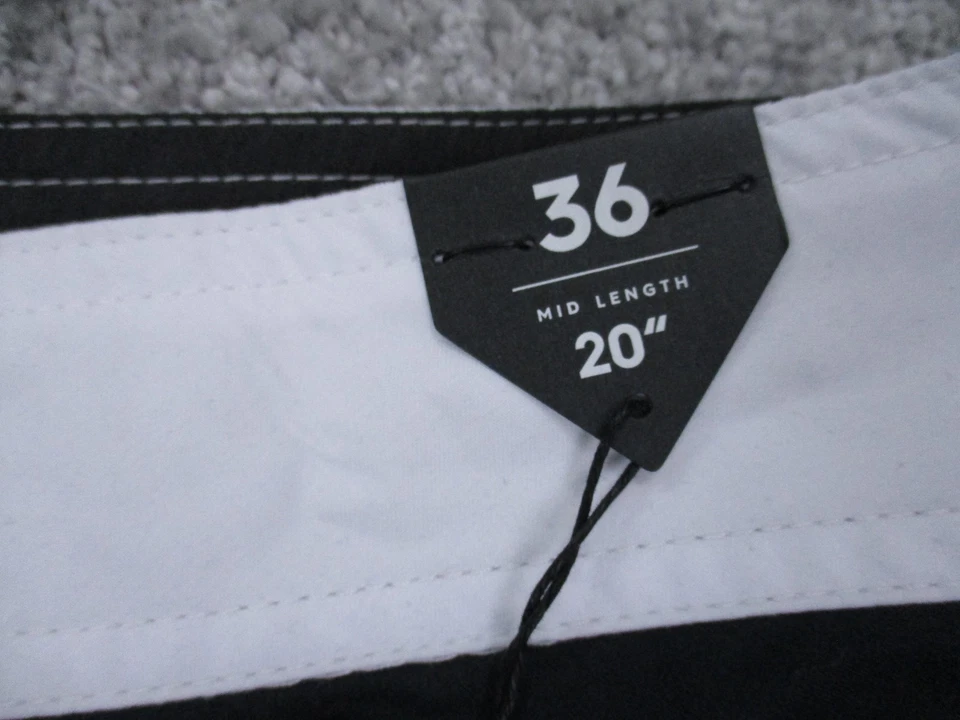 Quiksilver Board Shorts Mens 36 Striped Grass Roots 20 Swim Trunks New With Tags - Image 2 of 4