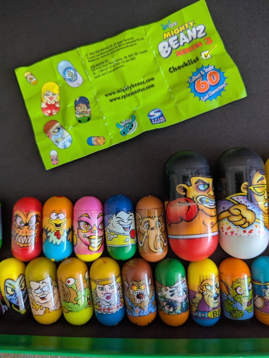 Mighty Beanz Lot of (30) Vintage Early Y2K Toy mix Jumping Beans