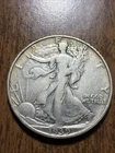 1939-S Walking Liberty Half Dollar 50c Silver Actual Coin Fine For Collection
