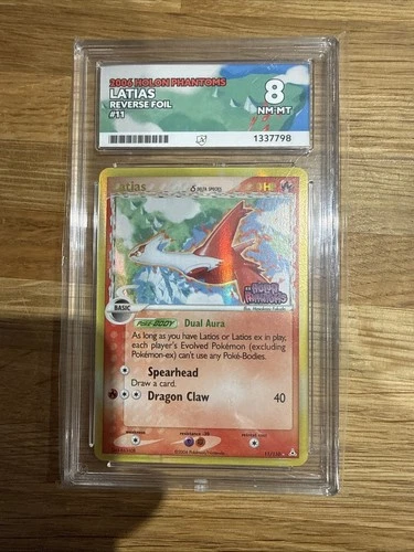 2006 POKEMON EX HOLON PHANTOMS #11 LATIAS-REVERSE FOIL ACE 8