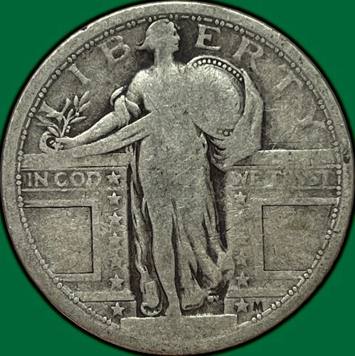 1917 Type 1 Standing Liberty Quarter Very Good VG Coin #32385