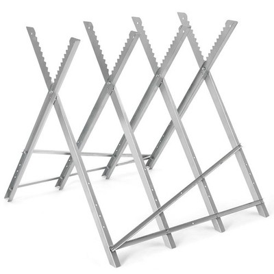 IRONMAX Foldable Saw horse Heavy Duty Steel Sawhorse Portable 220 lbs Capaticy