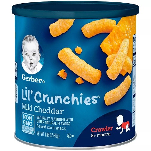 Gerber Lil' Crunchies Mild Cheddar Pack UK