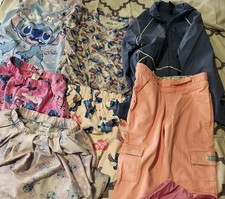 Lot Girls Size 10-12 Disney Stitch Clothing Levi’s NWT Art Class Windbreaker 