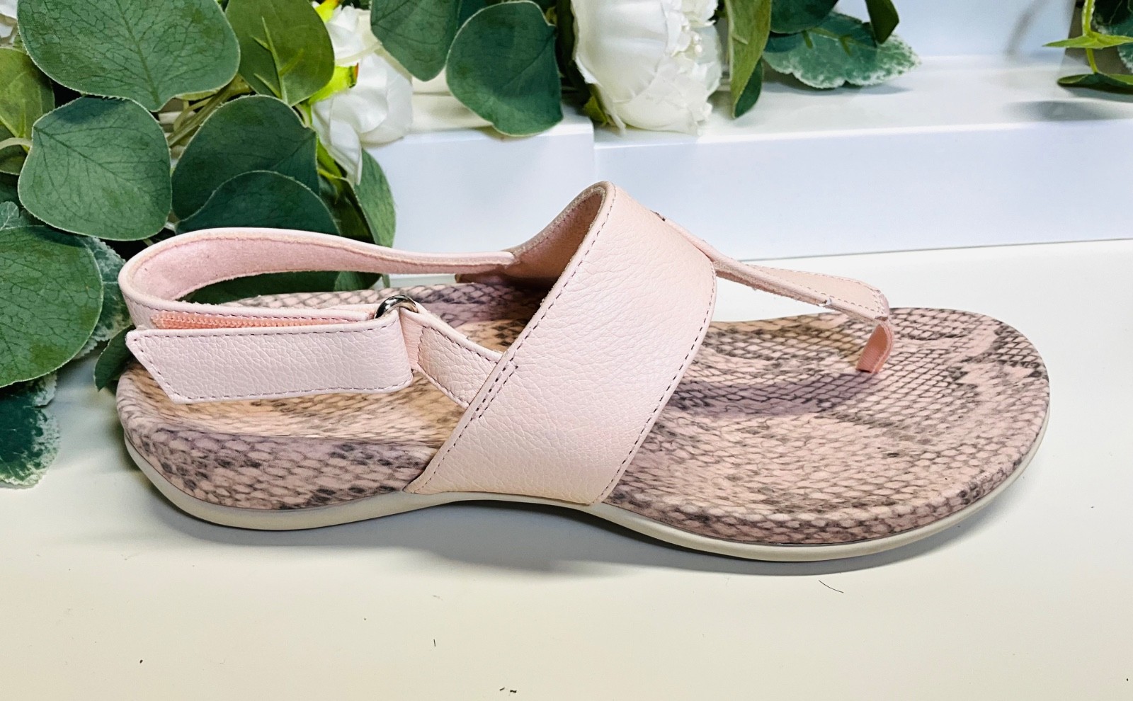 VIONIC Tala Blush Pink Comfort Slingback Leather Sandal 7.5 M image 3