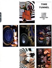 TIME TUNNEL   TV SHOW     CUSTOM  NOVELTY TRADING CARD 6 CARDS   SET