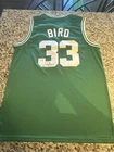Larry Bird Signed Custom Boston Celtics #33 Basketball Jersey, JSA Witnessed