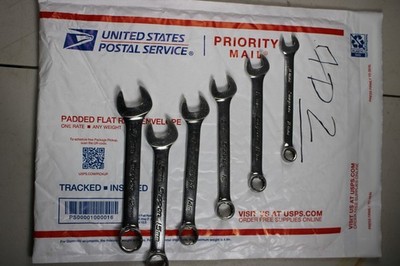 Snap On 6Pc Short Metric Combination Wrench Set Part# OEXSM710B - 10 - 17mm inco