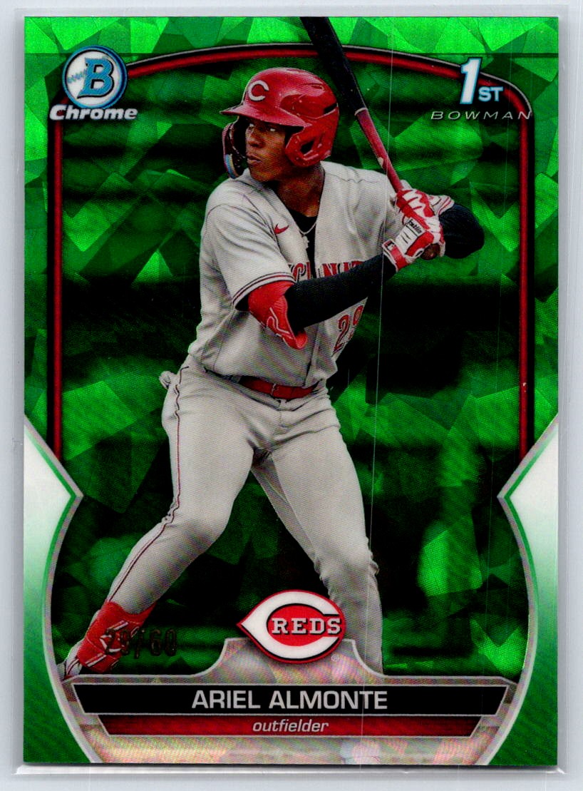 2023 Bowman Sapphire Edition Ariel Almonte #BCP-78 Green /60 Cincinnati Reds