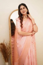 Designer Sari Bollywood Bridal Silk Saree Blouse South Indian Party Wear Saree