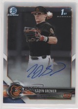 2018 Bowman Draft Chrome Draft Pick Auto Cadyn Grenier #CDA-CG Auto u6m