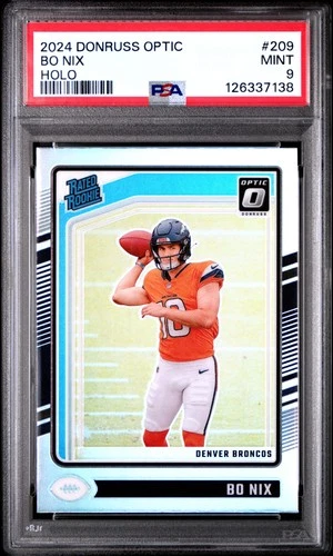 2024 PANINI DONRUSS OPTIC HOLO #209 BO NIX PSA 9