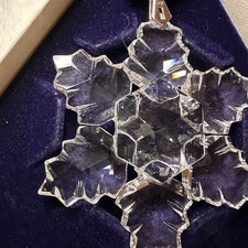 1996 Swarovski CRYSTAL Annual Edition Snowflake Ornament  IN ORIGINAL BOX