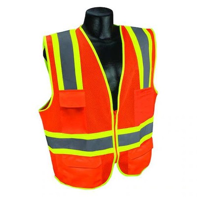Condor 53Ym28 High-Visibility Vest, Type R, Class 2, U-Block, Silver Stripe,