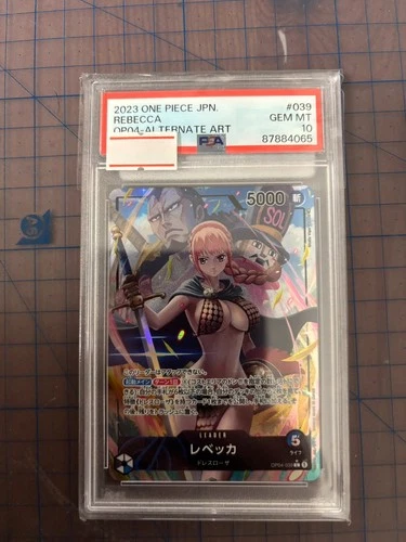 PSA 10 Rebecca OP04-039 Leader ALT ART One Piece Cards Japanese 2023