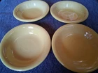 Set Of 4 Fiesta Sunflower Fruit/ Sauce Bowls In Sunflower, 5-3/8"