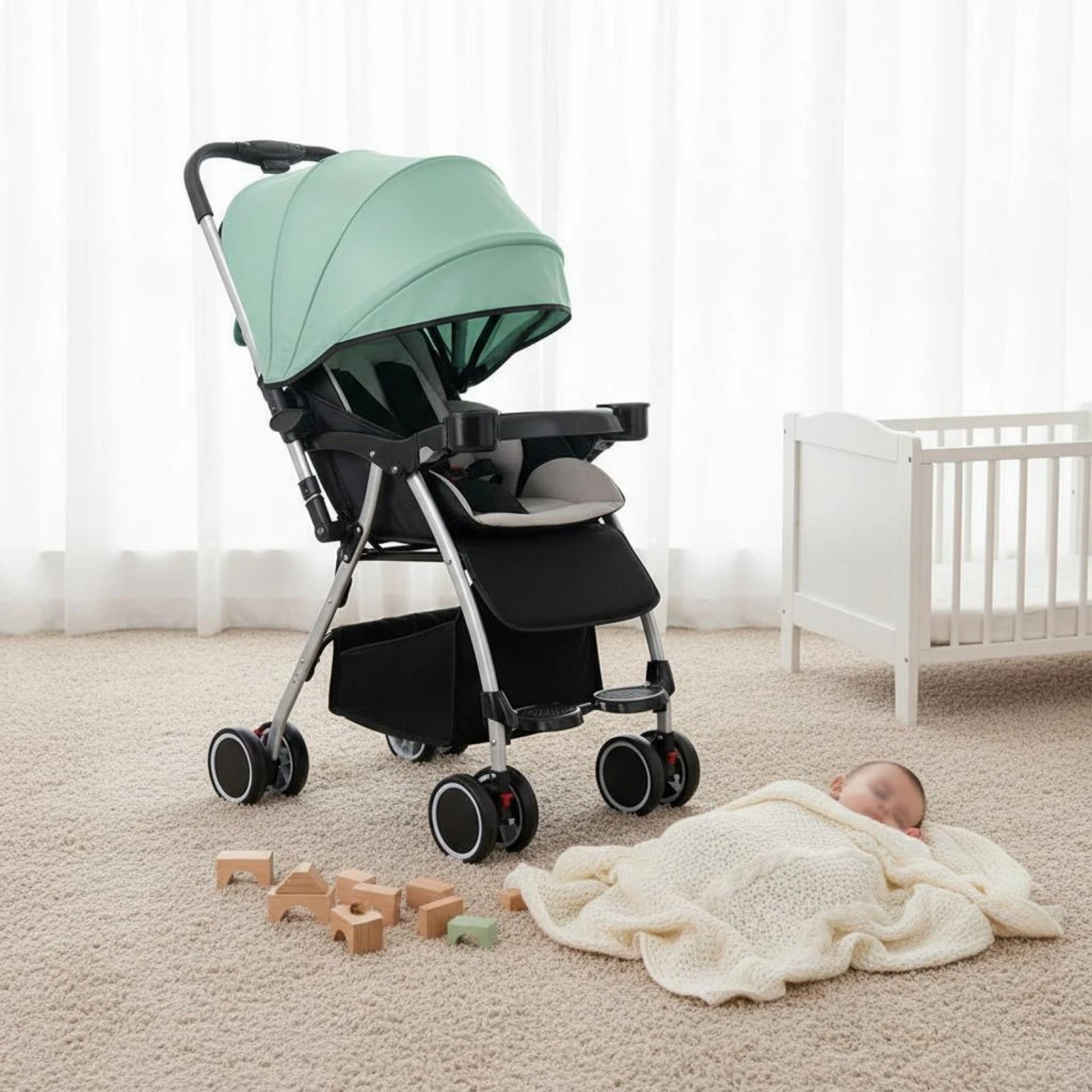 Lightweight Baby Stroller Sit and Lie Down Foldable Baby Stroller for Infants
Opens in a new window