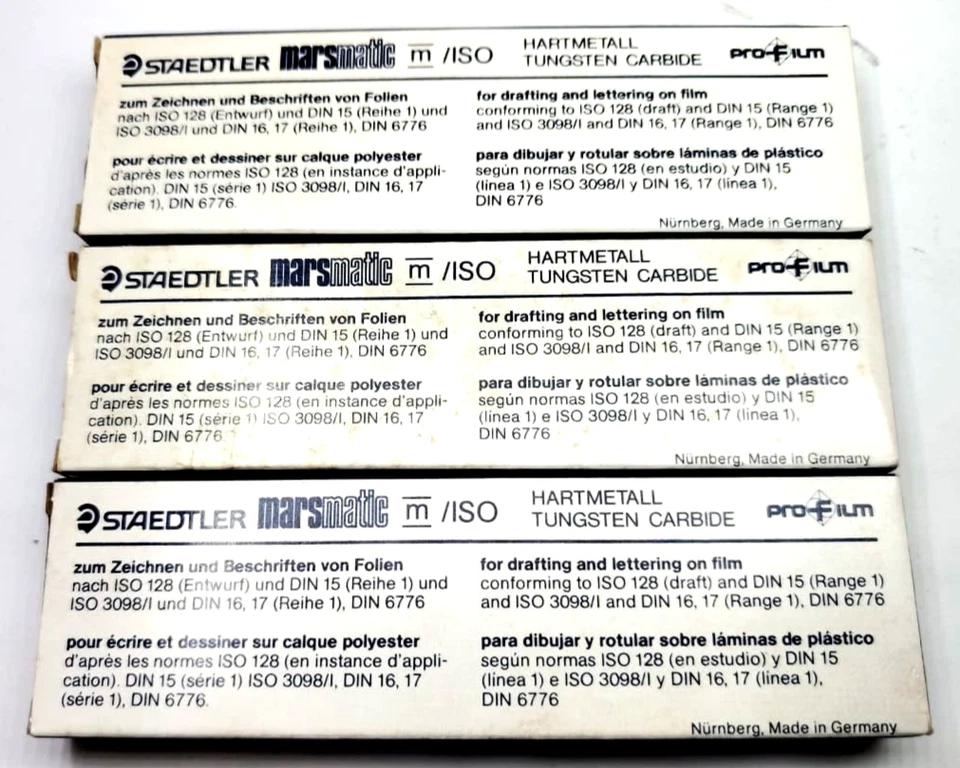 Nuevos bolígrafos técnicos STAEDTLER Mars matic 707 Duranite Profilm - alemanes sin usar Foto 2 de 4