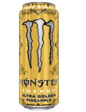 Monster Ultra Golden Pineapple Energy Drink 500ml Zero Sugar Tropical Flavor