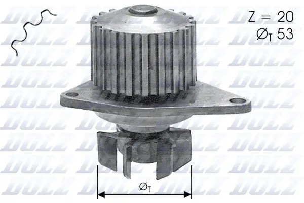 Water pump C110 DOLZ for CITROËN PEUGEOT